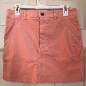 Peachy Pink Corduroy Skirt from Forever 21 Large